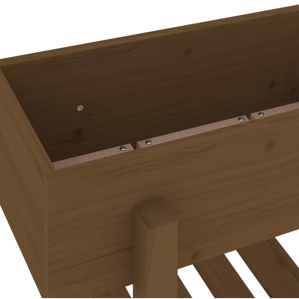 Sodo lovelis, medaus rudas, 62x30x69cm, pušies medienos masyvas Sodo lovelis, medaus rudas, 62x30x69cm, pušies medienos masyvas - Image 7