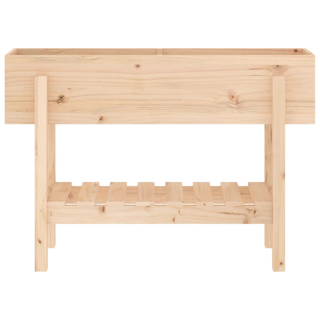 Aukštas sodo lovelis, 101x30x69cm, pušies medienos masyvas Aukštas sodo lovelis, 101x30x69cm, pušies medienos masyvas - Image 4