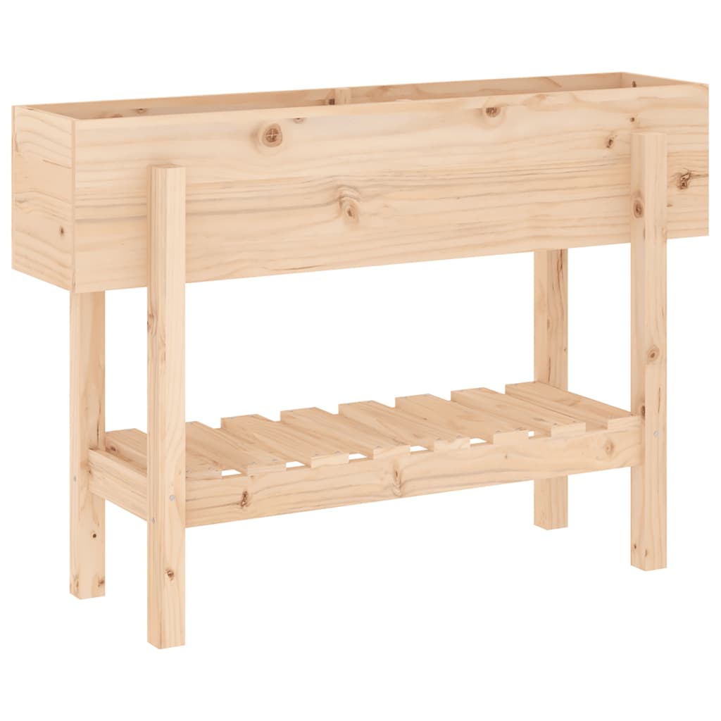Aukštas sodo lovelis, 101x30x69cm, pušies medienos masyvas Aukštas sodo lovelis, 101x30x69cm, pušies medienos masyvas - Image 6