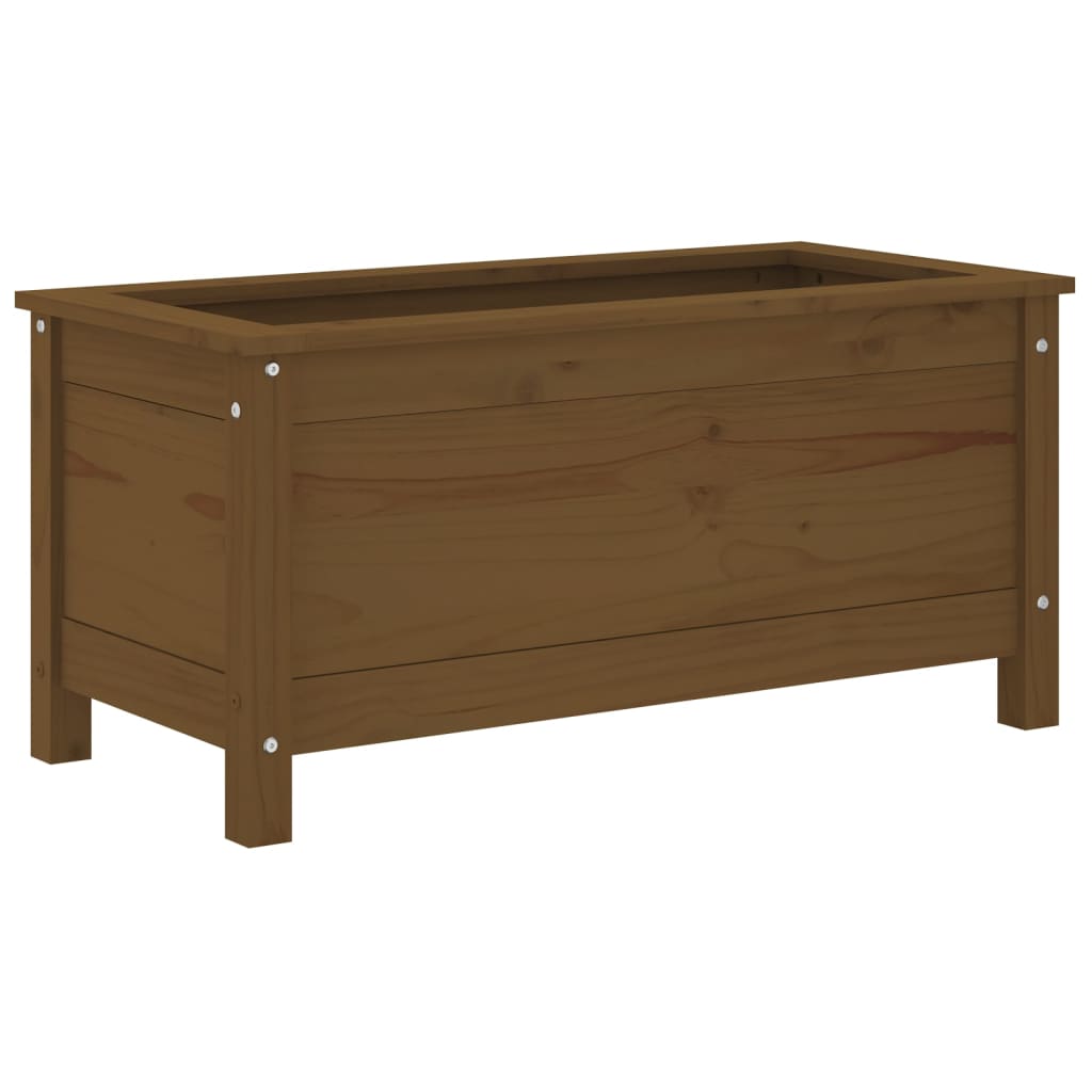 Sodo lovelis, medaus rudas, 82,5x40x39cm, pušies masyvas Sodo lovelis, medaus rudas, 82,5x40x39cm, pušies masyvas - Image 4