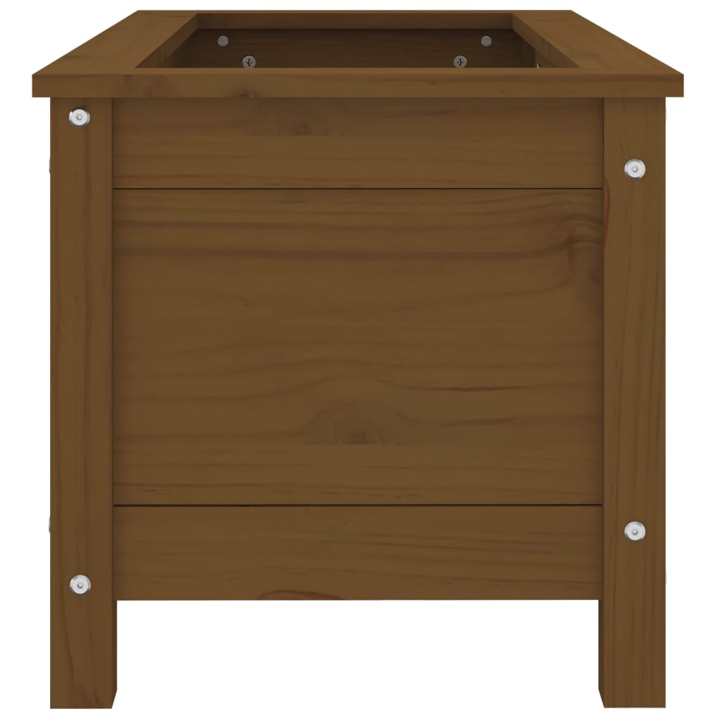 Sodo lovelis, medaus rudas, 82,5x40x39cm, pušies masyvas Sodo lovelis, medaus rudas, 82,5x40x39cm, pušies masyvas - Image 6