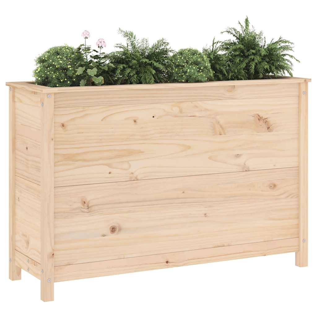 Aukštas sodo lovelis, 119,5x40x78cm, pušies medienos masyvas Aukštas sodo lovelis, 119,5x40x78cm, pušies medienos masyvas - Image 3