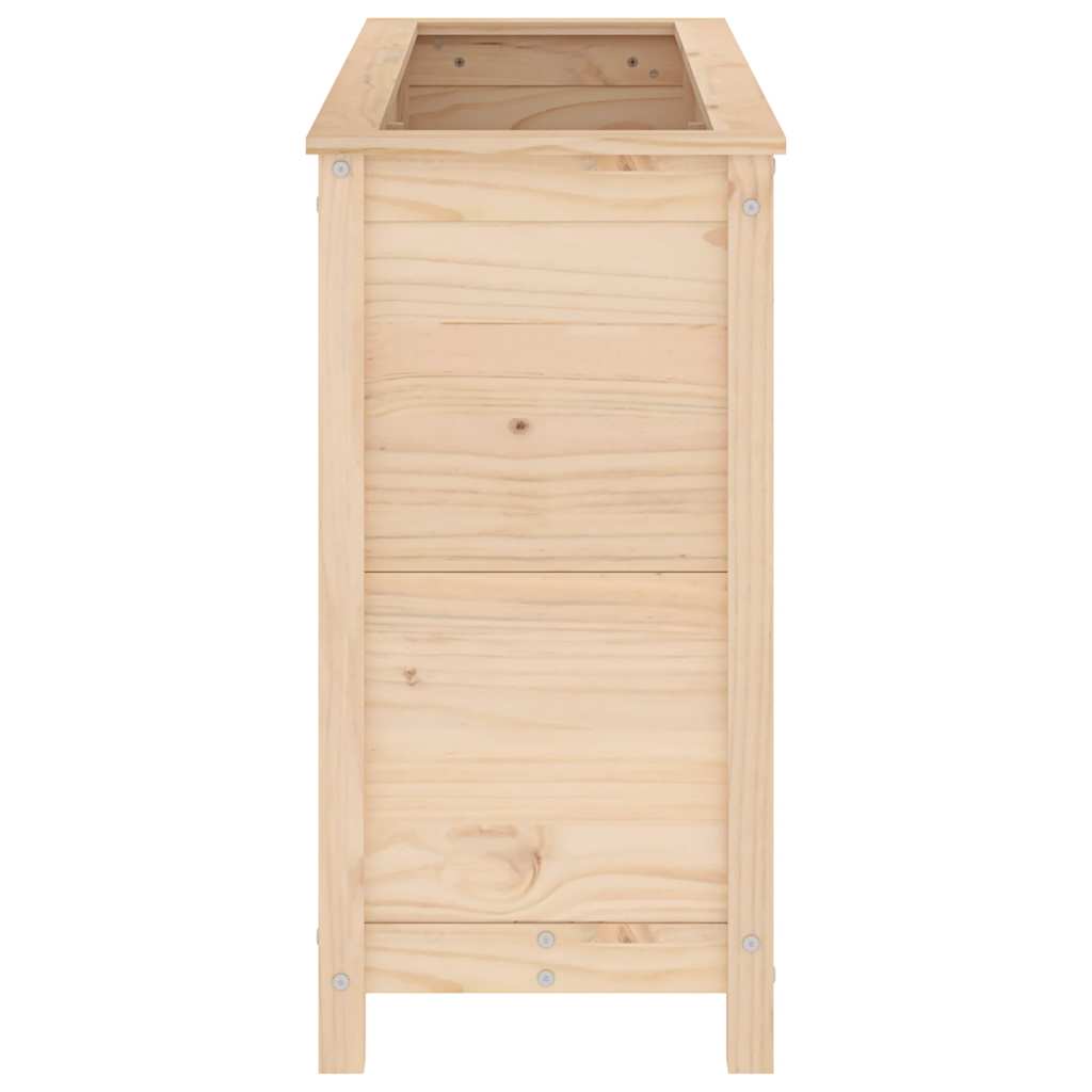 Aukštas sodo lovelis, 119,5x40x78cm, pušies medienos masyvas Aukštas sodo lovelis, 119,5x40x78cm, pušies medienos masyvas - Image 5