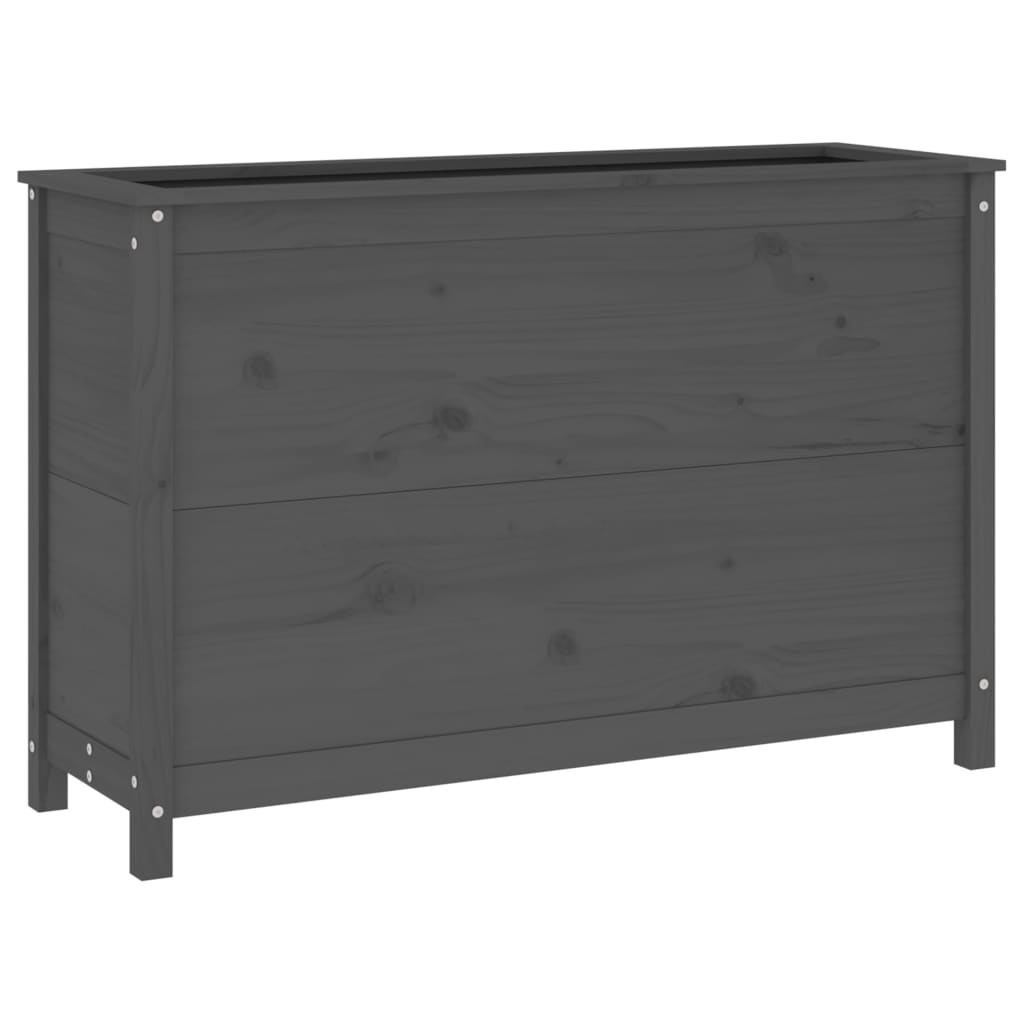 Aukštas sodo lovelis, pilkas, 119,5x40x78cm, pušies masyvas Aukštas sodo lovelis, pilkas, 119,5x40x78cm, pušies masyvas - Image 6