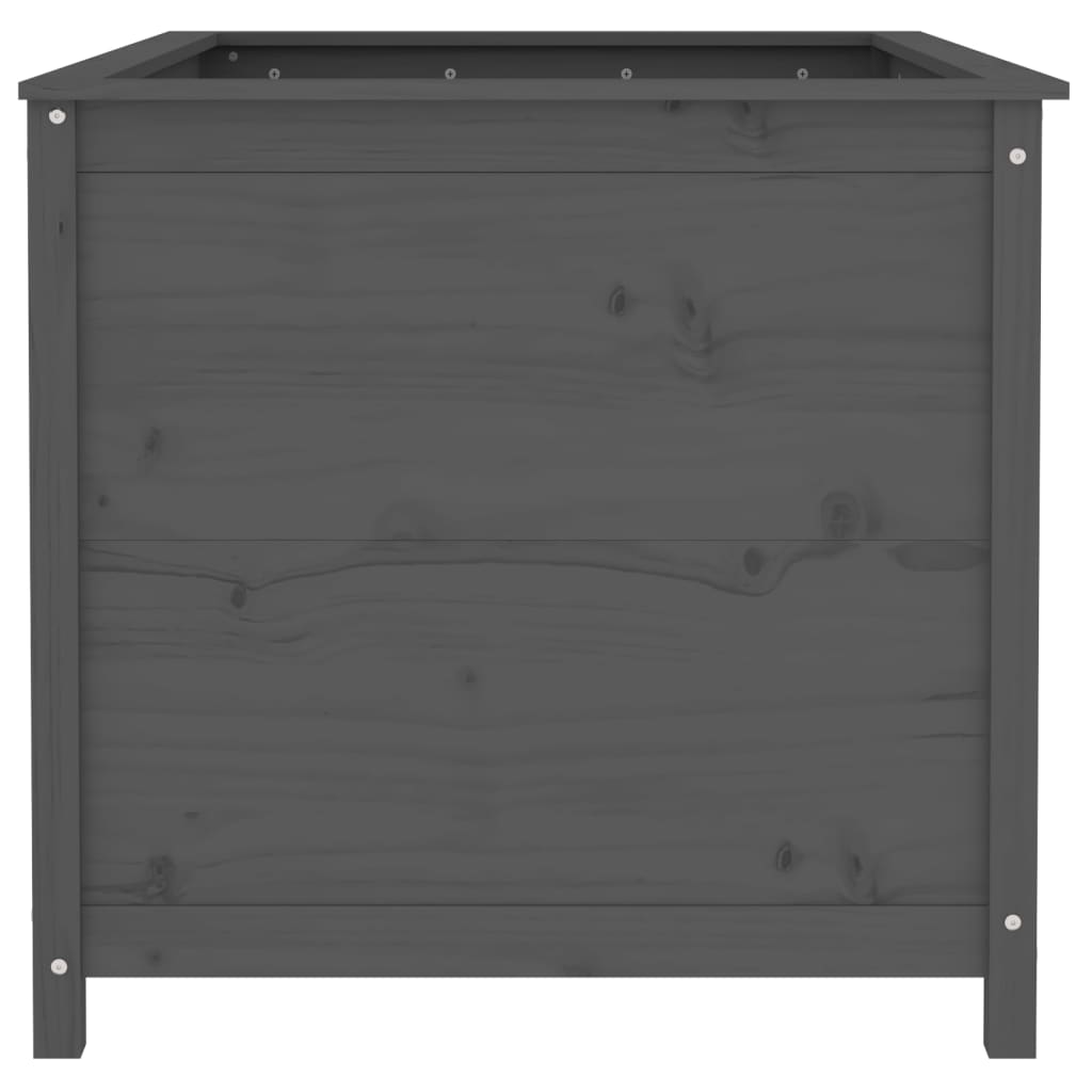 Aukštas sodo lovelis, pilkas, 119,5×82,5x78cm, pušies masyvas Aukštas sodo lovelis, pilkas, 119,5x82,5x78cm, pušies masyvas - Image 4