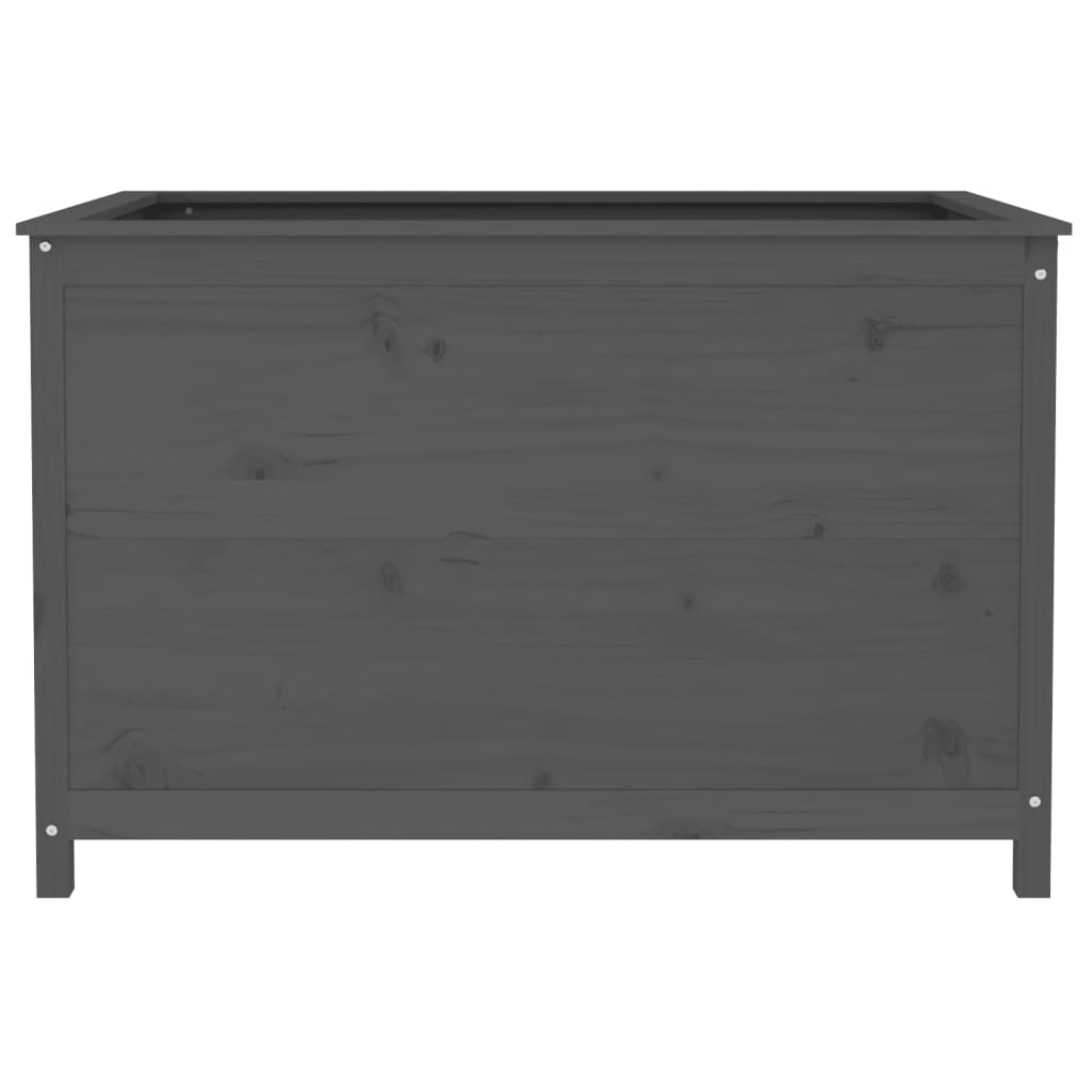 Aukštas sodo lovelis, pilkas, 119,5×82,5x78cm, pušies masyvas Aukštas sodo lovelis, pilkas, 119,5x82,5x78cm, pušies masyvas - Image 5