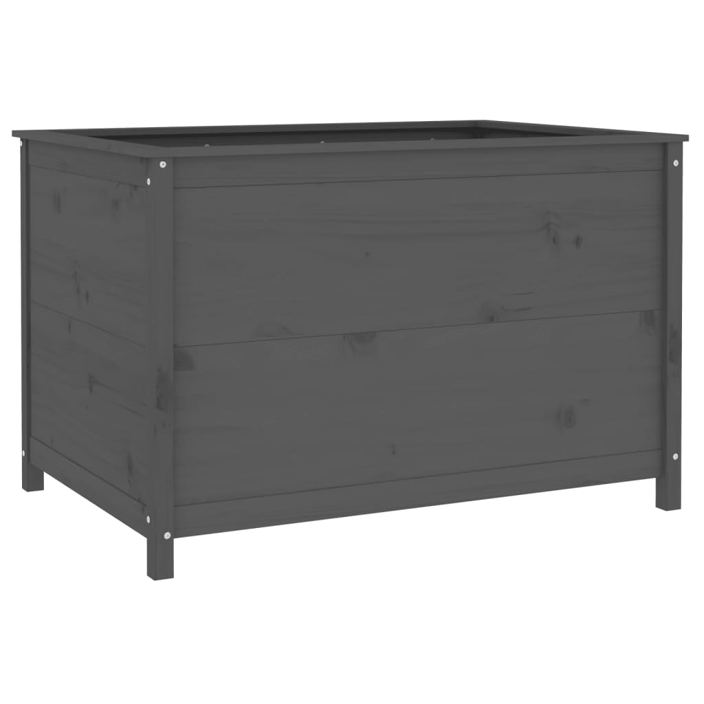 Aukštas sodo lovelis, pilkas, 119,5×82,5x78cm, pušies masyvas Aukštas sodo lovelis, pilkas, 119,5x82,5x78cm, pušies masyvas - Image 6