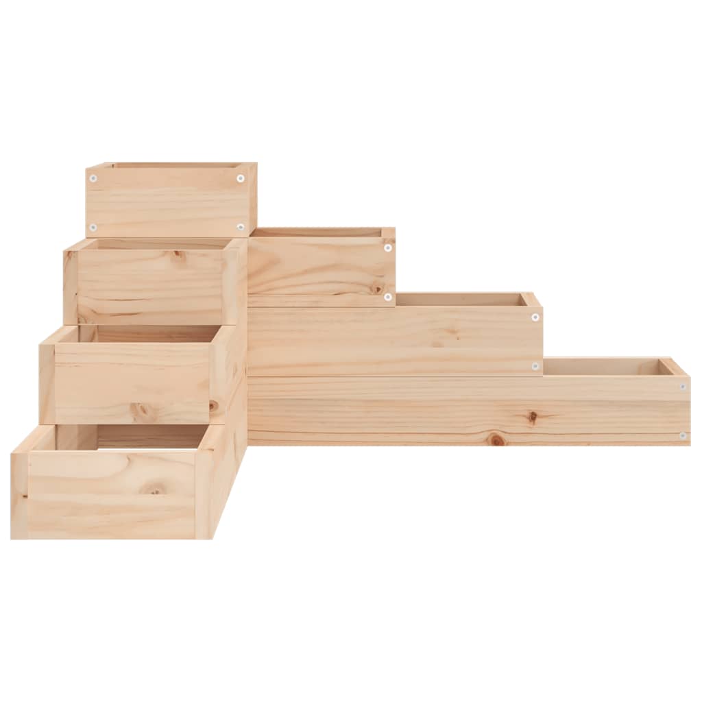 Sodo lovelis, 4 aukštų, 80,5x79x36cm, pušies medienos masyvas Sodo lovelis, 4 aukštų, 80,5x79x36cm, pušies medienos masyvas - Image 5