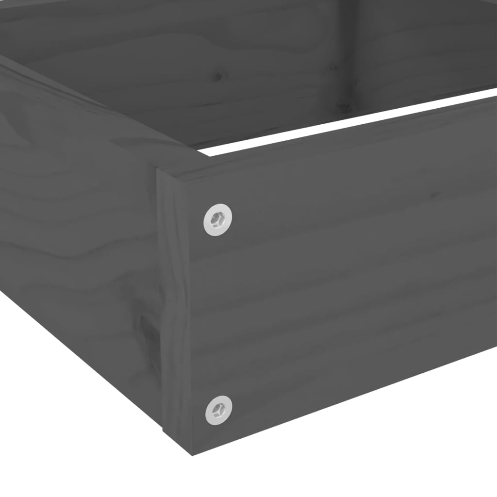 Sodo lovelis, 4 aukštų, pilkas, 106×104,5x36cm, pušies masyvas Sodo lovelis, 4 aukštų, pilkas, 106x104,5x36cm, pušies masyvas - Image 7