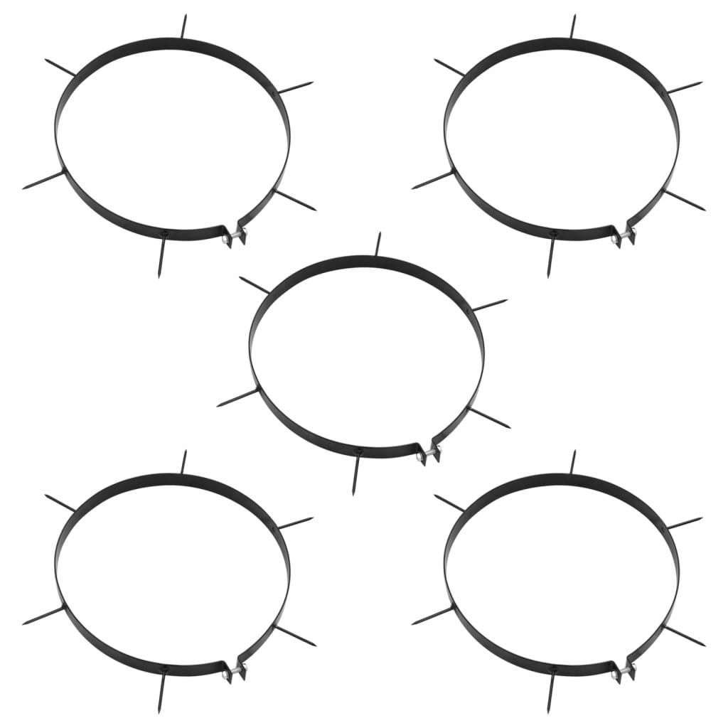 Vejos aeravimo žiedai su smaigais, 5vnt., 30cm, geležis Vejos aeravimo žiedai su smaigais, 5vnt., 30cm, geležis - Image 2