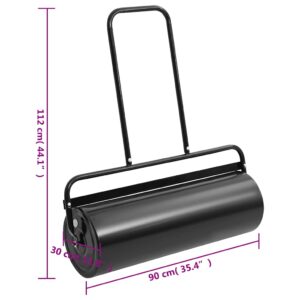 Sodo vejos volas stumiamas, juodas, geležis ir plienas, 63l