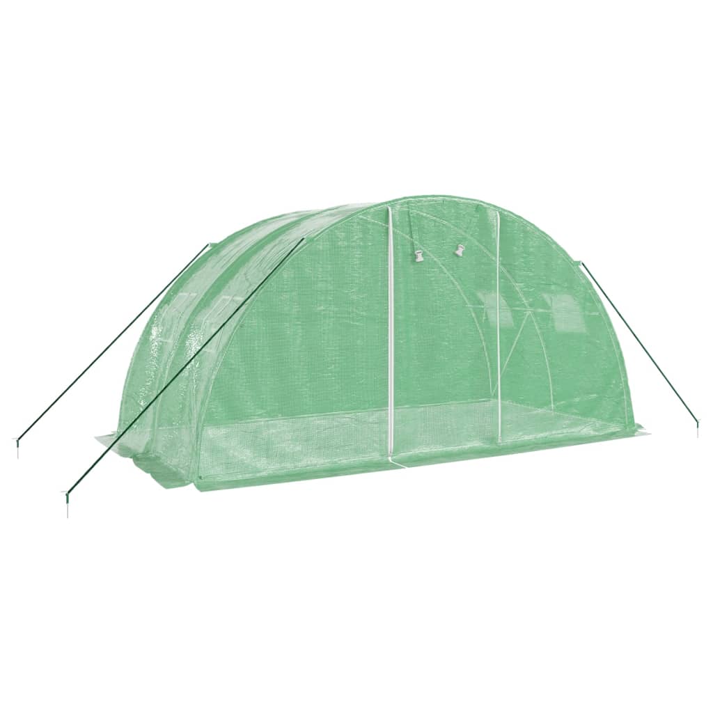 Šiltnamis su plieno rėmu, žalios spalvos, 4x2x2m, 8m² Šiltnamis su plieno rėmu, žalios spalvos, 4x2x2m, 8m² - Image 3