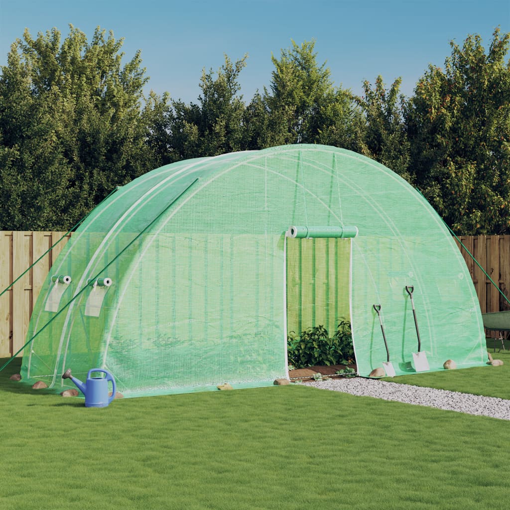 Šiltnamis su plieno rėmu, žalios spalvos, 6x2x2,85m, 12m² Šiltnamis su plieno rėmu, žalios spalvos, 6x2x2,85m, 12m² - Image 2