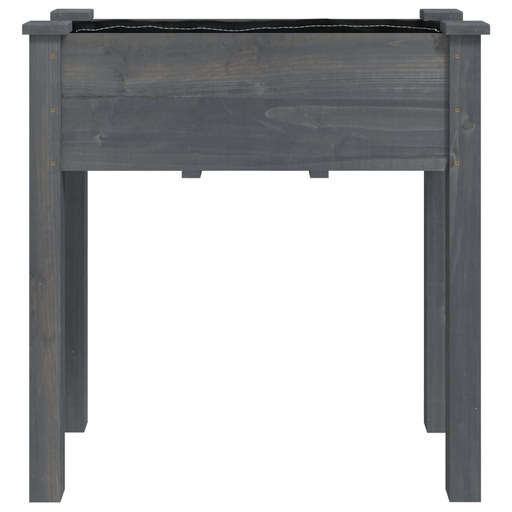 Lovelis su įdėklu, pilkas, 71x37x76cm, eglės medienos masyvas Lovelis su įdėklu, pilkas, 71x37x76cm, eglės medienos masyvas - Image 4