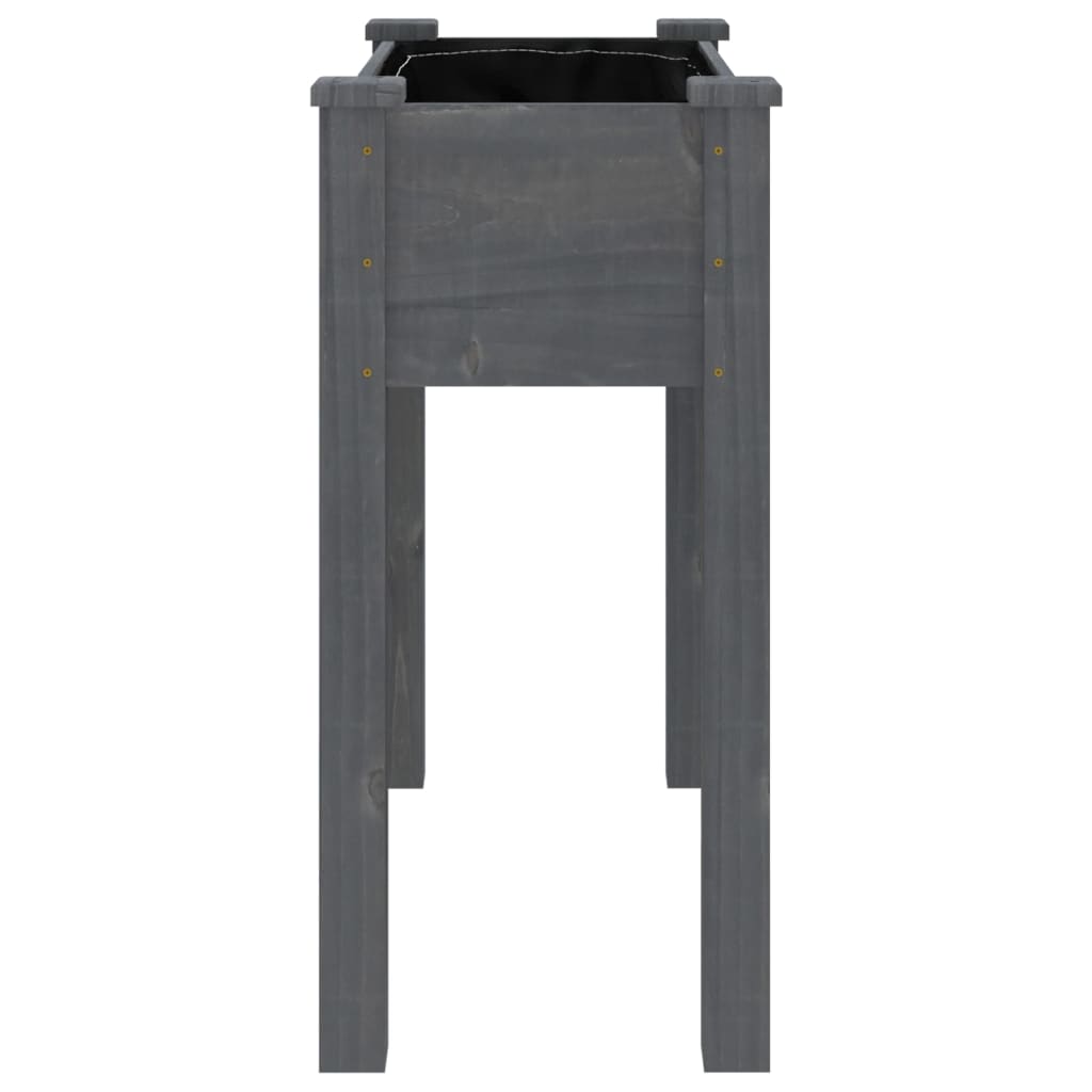 Lovelis su įdėklu, pilkas, 71x37x76cm, eglės medienos masyvas Lovelis su įdėklu, pilkas, 71x37x76cm, eglės medienos masyvas - Image 5