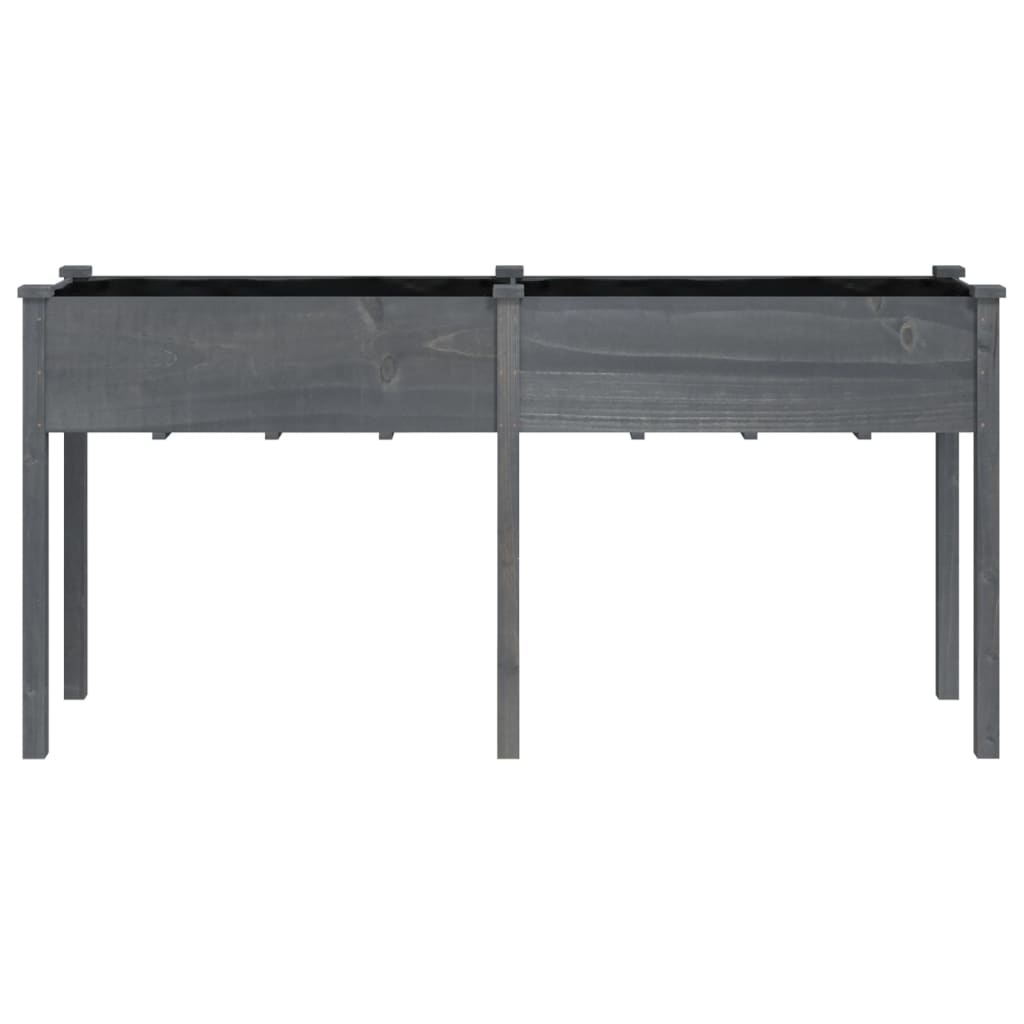 Lovelis su įdėklu, pilkas, 161x45x76cm, eglės medienos masyvas Lovelis su įdėklu, pilkas, 161x45x76cm, eglės medienos masyvas - Image 4