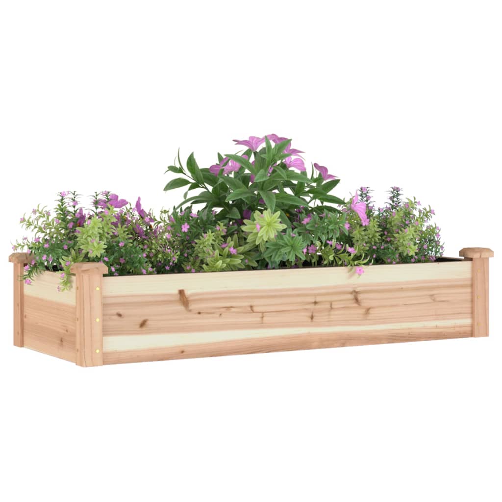 Aukštas sodo lovelis su įdėklu, 120x45x25cm, eglės masyvas Aukštas sodo lovelis su įdėklu, 120x45x25cm, eglės masyvas - Image 3