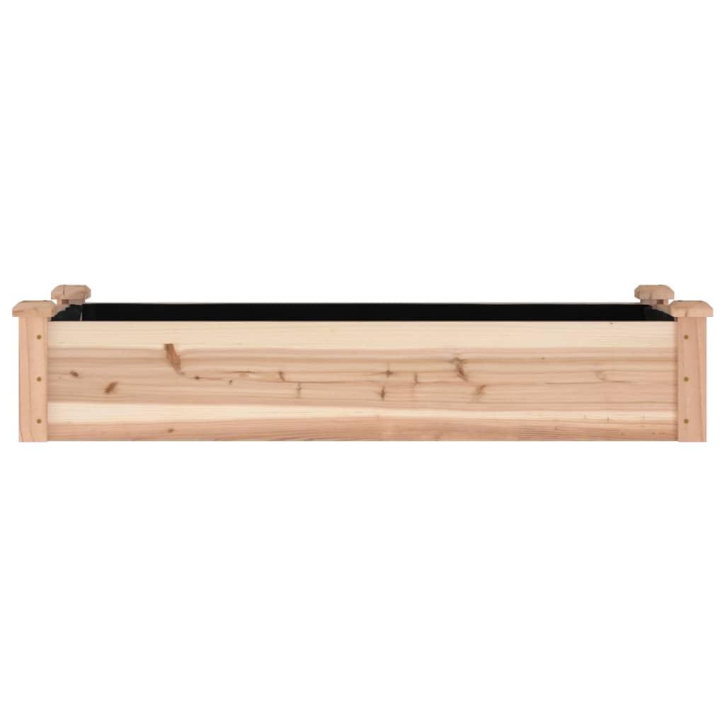 Aukštas sodo lovelis su įdėklu, 120x45x25cm, eglės masyvas Aukštas sodo lovelis su įdėklu, 120x45x25cm, eglės masyvas - Image 4