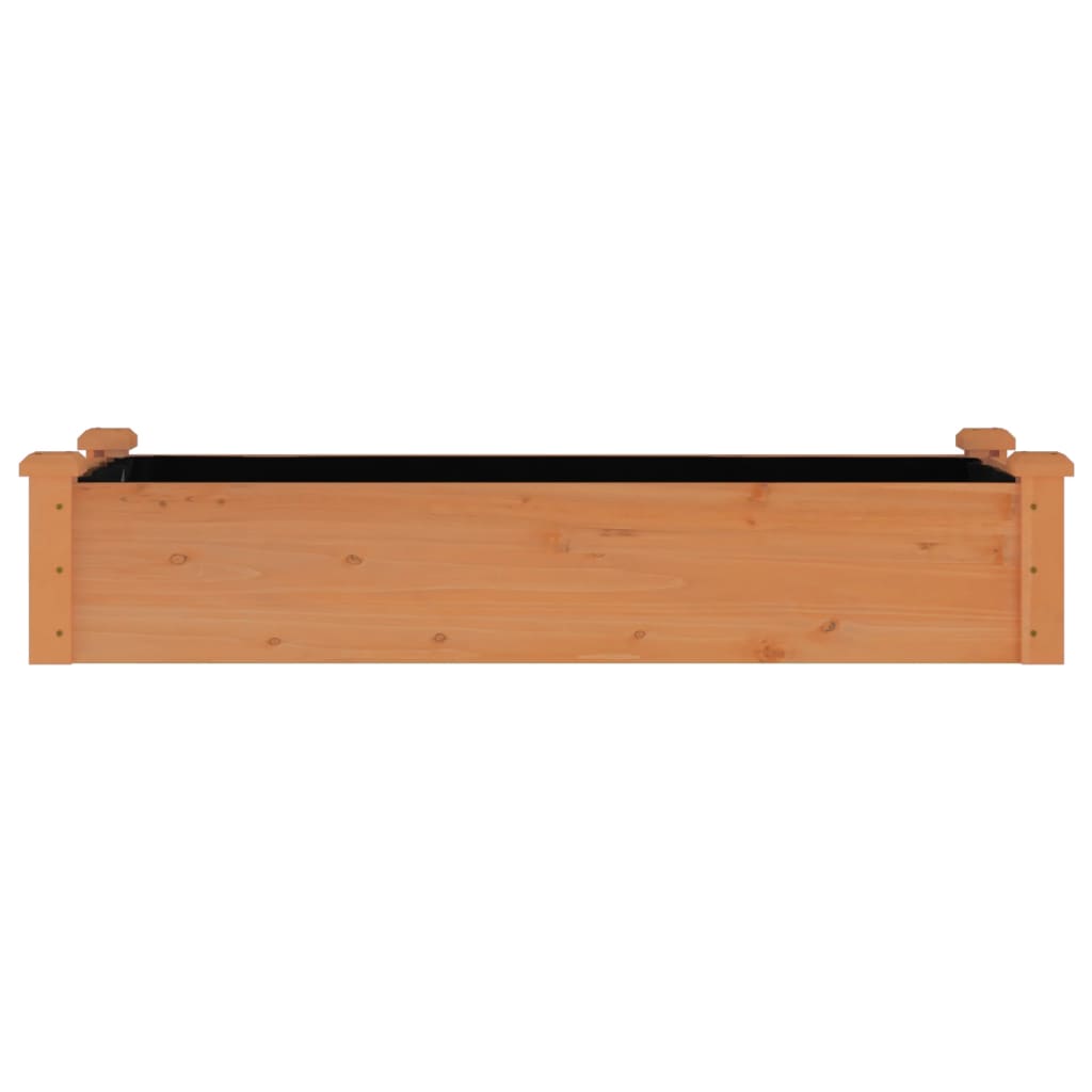Aukštas sodo lovelis su įdėklu, rudas, 120x45x25cm, eglė Aukštas sodo lovelis su įdėklu, rudas, 120x45x25cm, eglė - Image 4