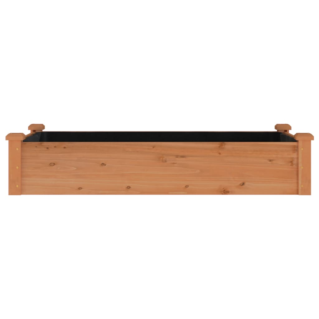 Aukštas sodo lovelis su įdėklu, rudas, 120x60x25cm, eglė Aukštas sodo lovelis su įdėklu, rudas, 120x60x25cm, eglė - Image 4