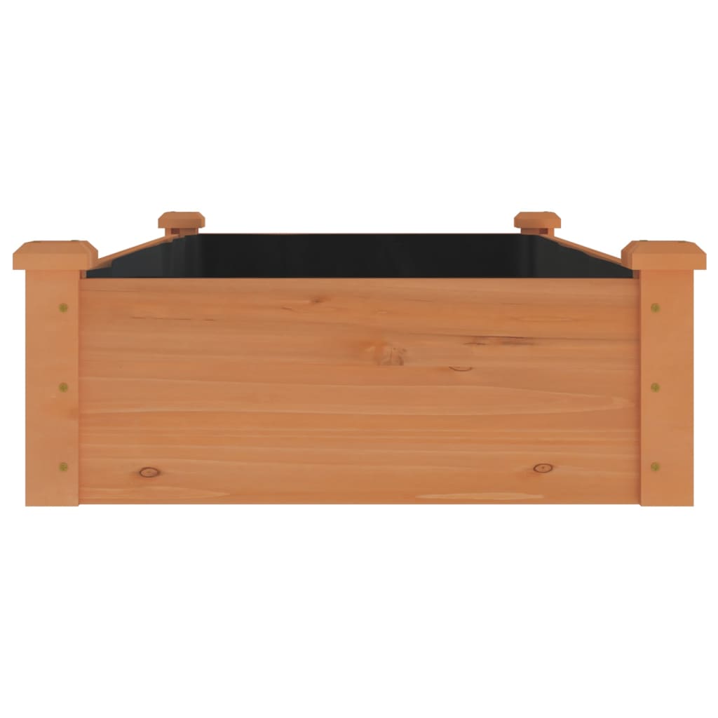 Aukštas sodo lovelis su įdėklu, rudas, 120x60x25cm, eglė Aukštas sodo lovelis su įdėklu, rudas, 120x60x25cm, eglė - Image 5