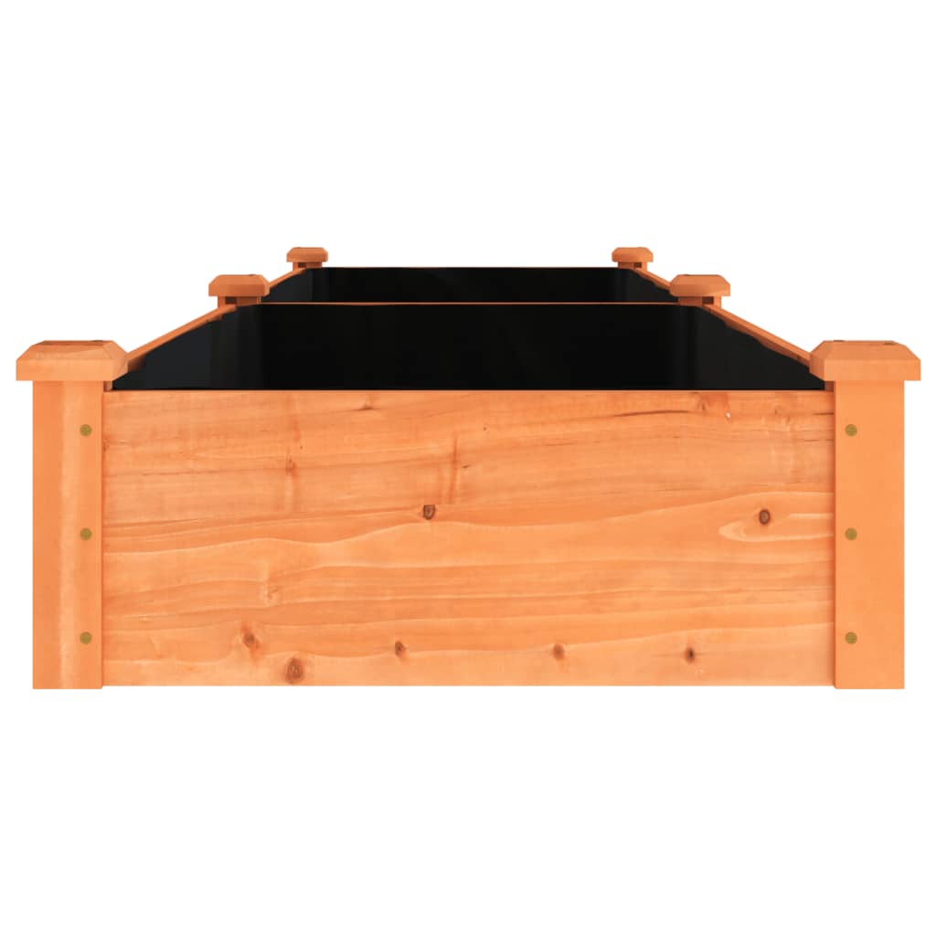 Aukštas sodo lovelis su įdėklu, rudas, 240x60x25cm, eglė Aukštas sodo lovelis su įdėklu, rudas, 240x60x25cm, eglė - Image 5