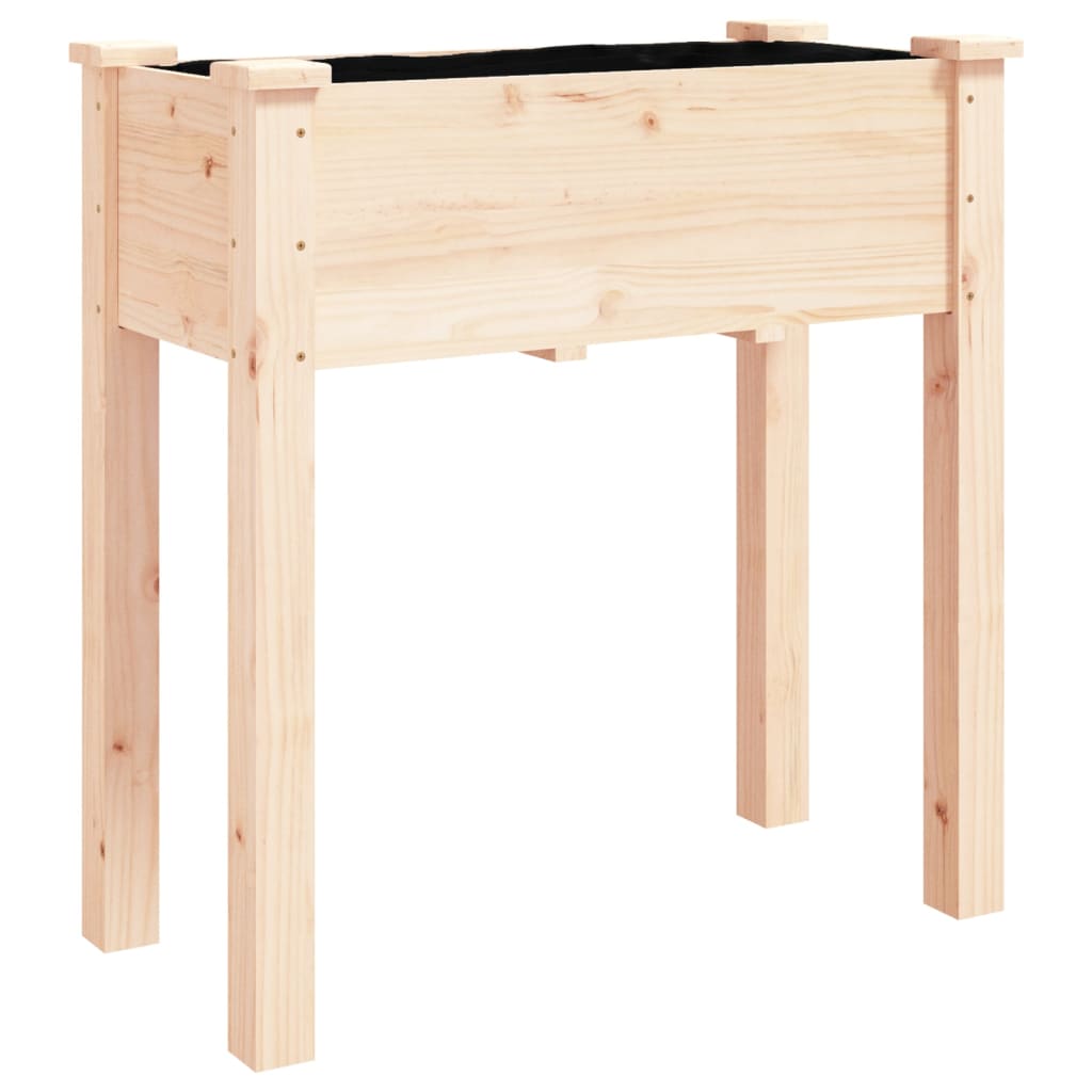 Lovelis su ratukais ir įdėklu, 71x37x80cm, eglės masyvas Lovelis su ratukais ir įdėklu, 71x37x80cm, eglės masyvas - Image 3
