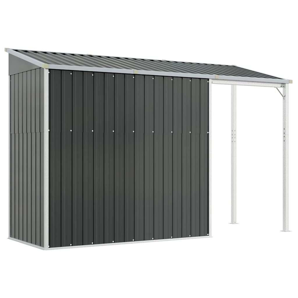 Sodo pašiūrė su prailgintu stogu, 277x107x181cm, plienas Sodo pašiūrė su prailgintu stogu, 277x107x181cm, plienas - Image 6