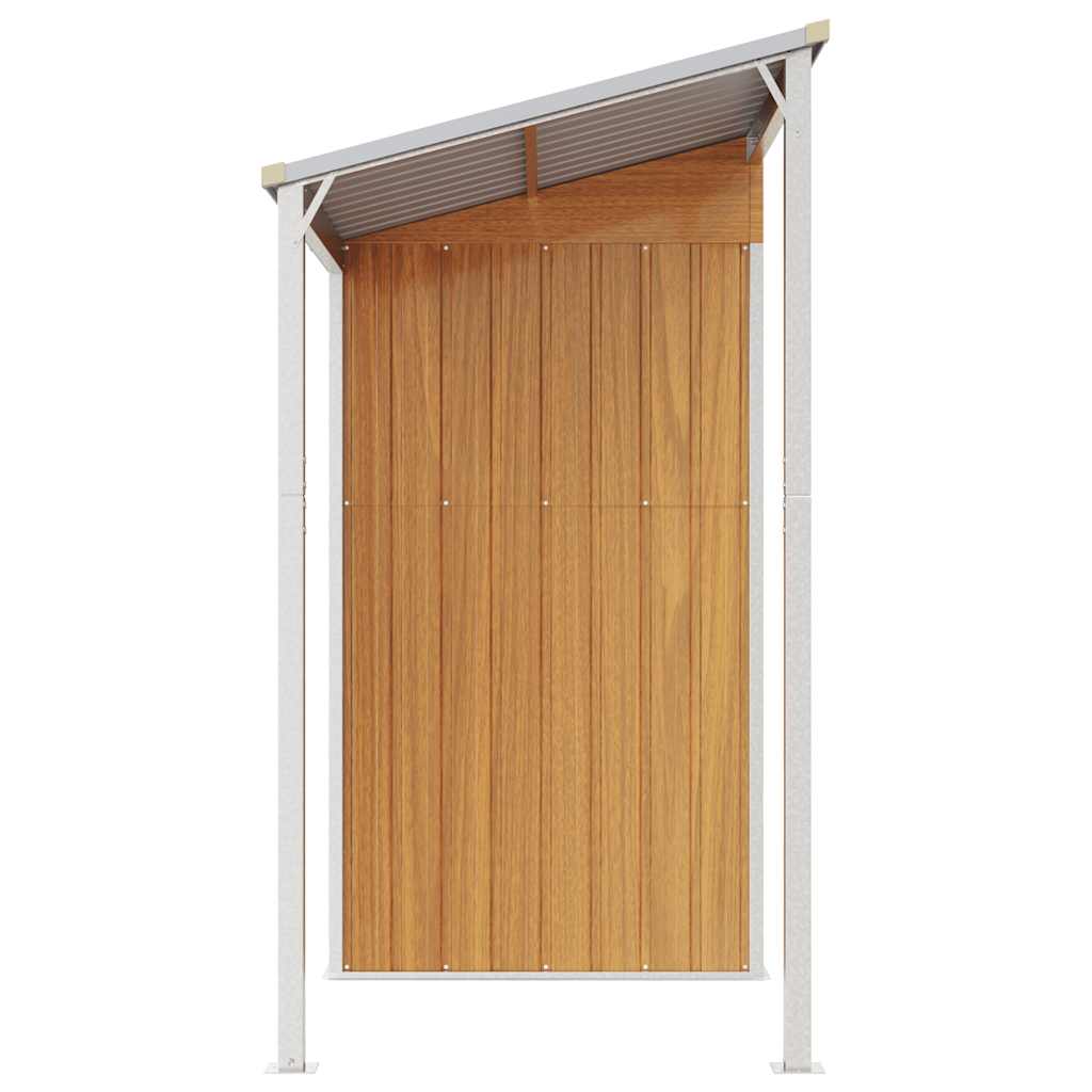 Sodo pašiūrė su prailgintu stogu, 277x107x181cm, plienas Sodo pašiūrė su prailgintu stogu, 277x107x181cm, plienas - Image 5
