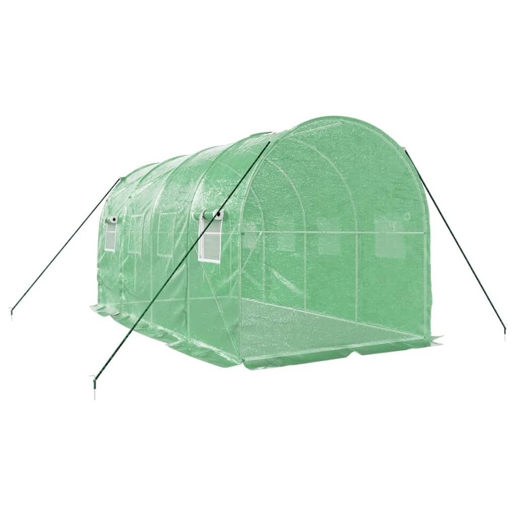 Šiltnamis su plieno rėmu, žalios spalvos, 4x2x2m, 8m² Šiltnamis su plieno rėmu, žalios spalvos, 4x2x2m, 8m² - Image 6