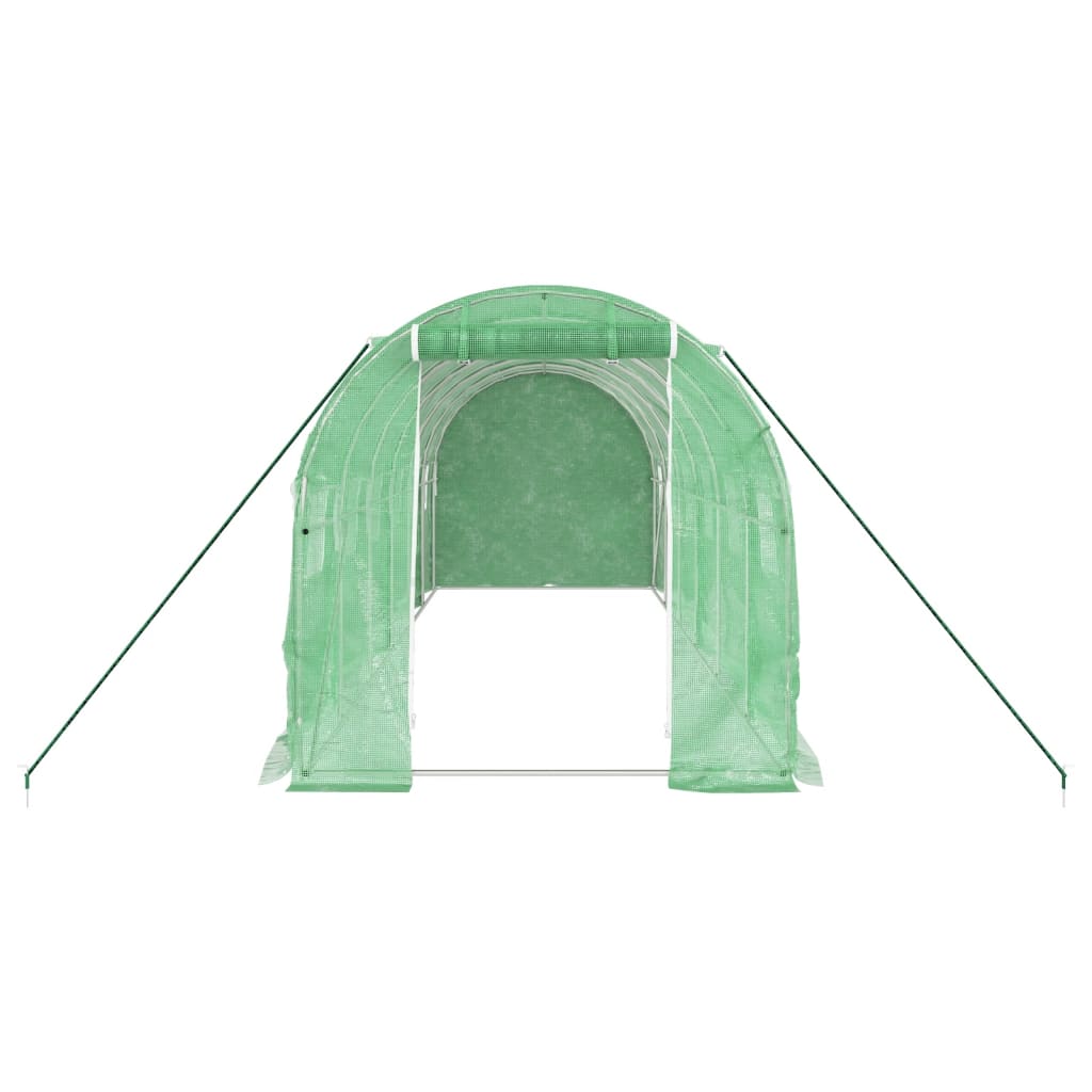 Šiltnamis su plieno rėmu, žalios spalvos, 6x2x2m, 12m² Šiltnamis su plieno rėmu, žalios spalvos, 6x2x2m, 12m² - Image 4