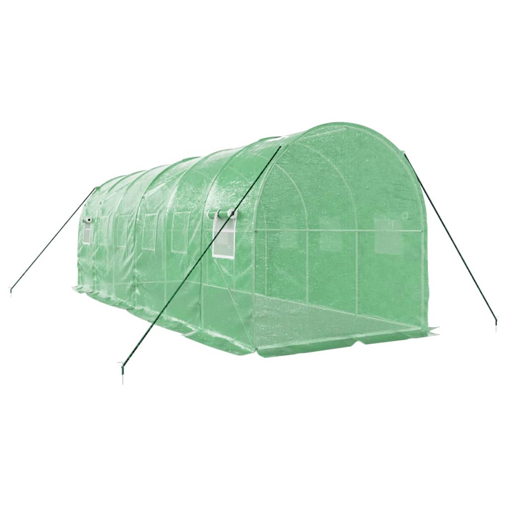 Šiltnamis su plieno rėmu, žalios spalvos, 6x2x2m, 12m² Šiltnamis su plieno rėmu, žalios spalvos, 6x2x2m, 12m² - Image 6