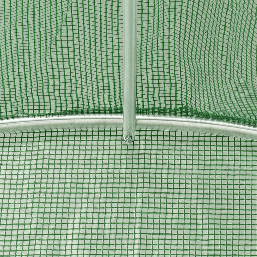 Šiltnamis su plieno rėmu, žalios spalvos, 6x2x2m, 12m² Šiltnamis su plieno rėmu, žalios spalvos, 6x2x2m, 12m² - Image 9