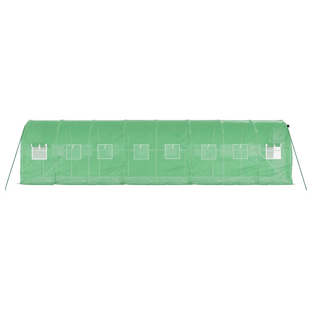 Šiltnamis su plieno rėmu, žalios spalvos, 8x2x2m, 16m² Šiltnamis su plieno rėmu, žalios spalvos, 8x2x2m, 16m² - Image 5