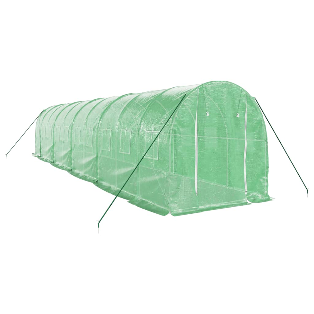 Šiltnamis su plieno rėmu, žalios spalvos, 10x2x2m, 20m² Šiltnamis su plieno rėmu, žalios spalvos, 10x2x2m, 20m² - Image 3
