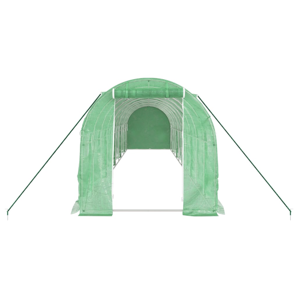 Šiltnamis su plieno rėmu, žalios spalvos, 10x2x2m, 20m² Šiltnamis su plieno rėmu, žalios spalvos, 10x2x2m, 20m² - Image 4
