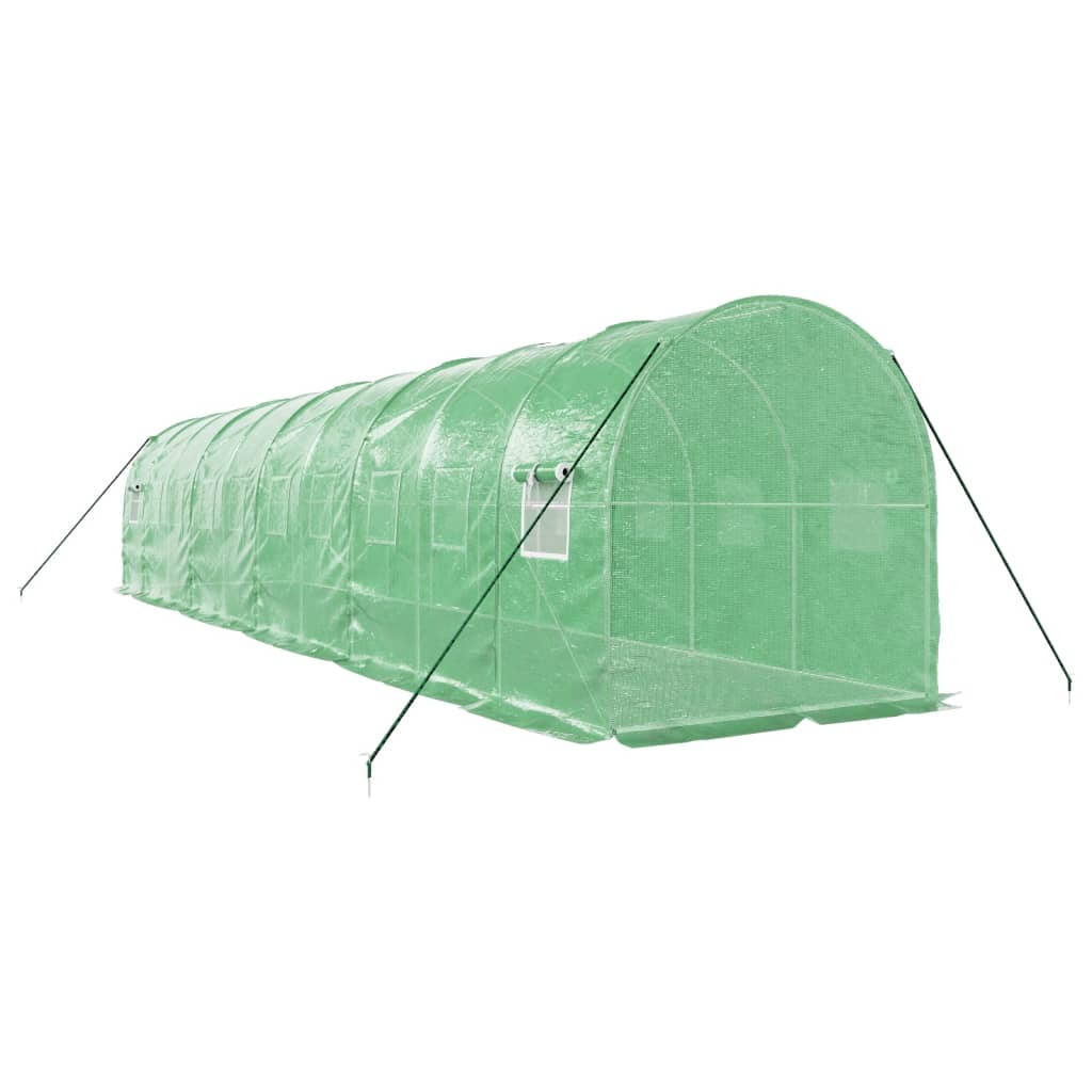 Šiltnamis su plieno rėmu, žalios spalvos, 10x2x2m, 20m² Šiltnamis su plieno rėmu, žalios spalvos, 10x2x2m, 20m² - Image 6