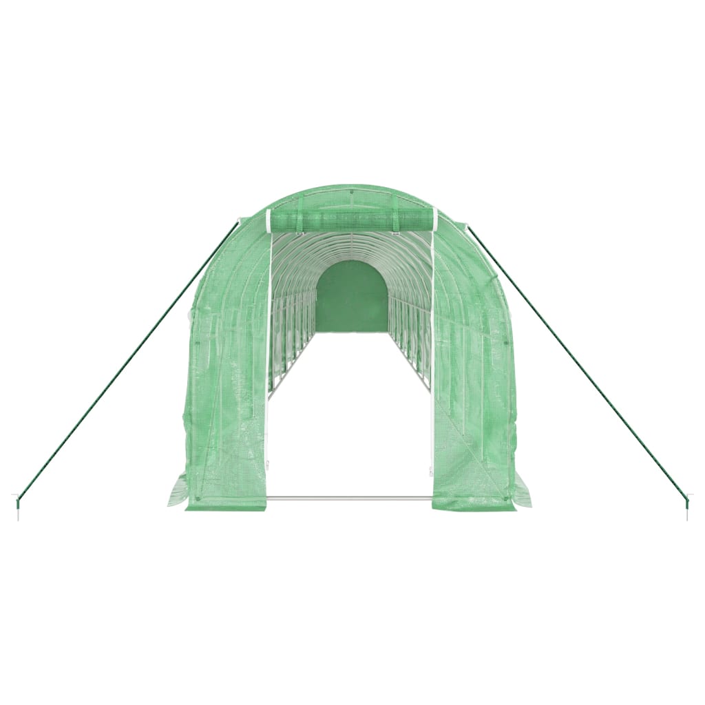 Šiltnamis su plieno rėmu, žalios spalvos, 16x2x2m, 32m² Šiltnamis su plieno rėmu, žalios spalvos, 16x2x2m, 32m² - Image 4