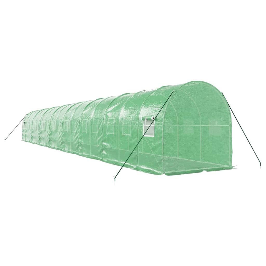 Šiltnamis su plieno rėmu, žalios spalvos, 16x2x2m, 32m² Šiltnamis su plieno rėmu, žalios spalvos, 16x2x2m, 32m² - Image 6