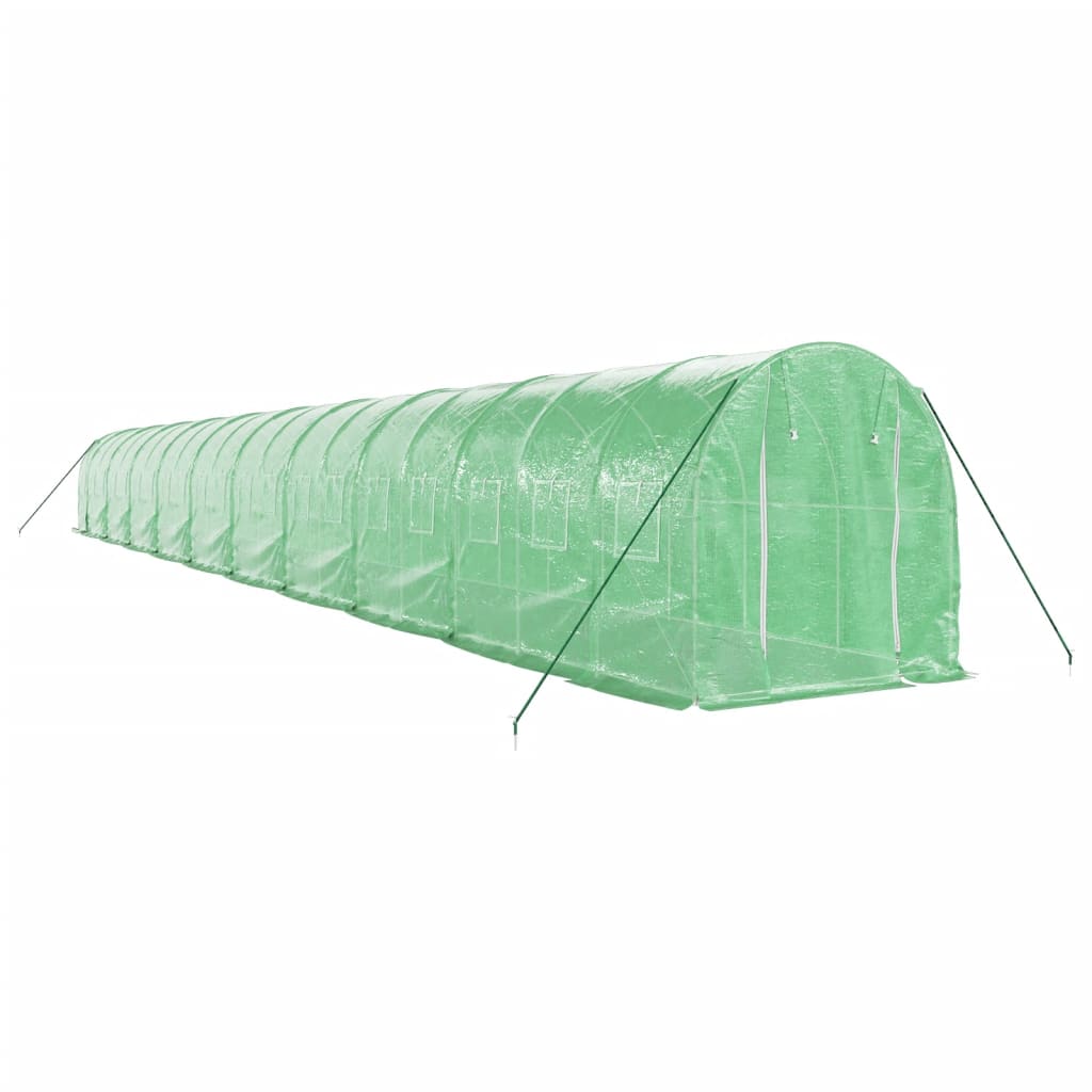 Šiltnamis su plieno rėmu, žalios spalvos, 20x2x2m, 40m² Šiltnamis su plieno rėmu, žalios spalvos, 20x2x2m, 40m² - Image 3