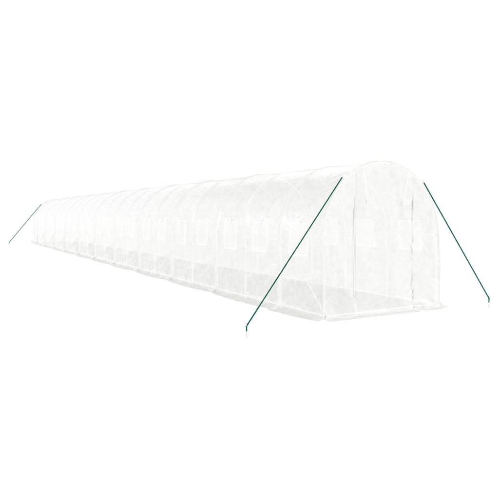 Šiltnamis su plieno rėmu, baltos spalvos, 22x2x2m, 44m² Šiltnamis su plieno rėmu, baltos spalvos, 22x2x2m, 44m² - Image 3
