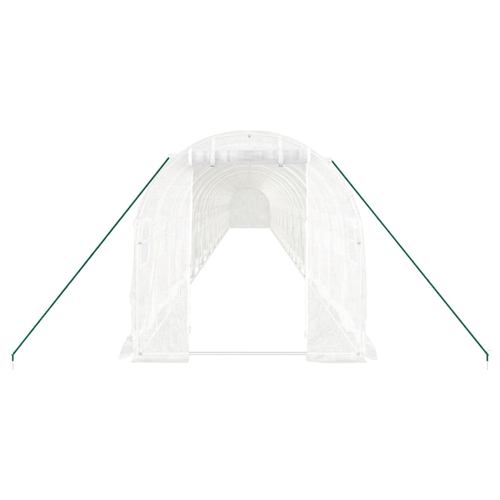 Šiltnamis su plieno rėmu, baltos spalvos, 22x2x2m, 44m² Šiltnamis su plieno rėmu, baltos spalvos, 22x2x2m, 44m² - Image 4