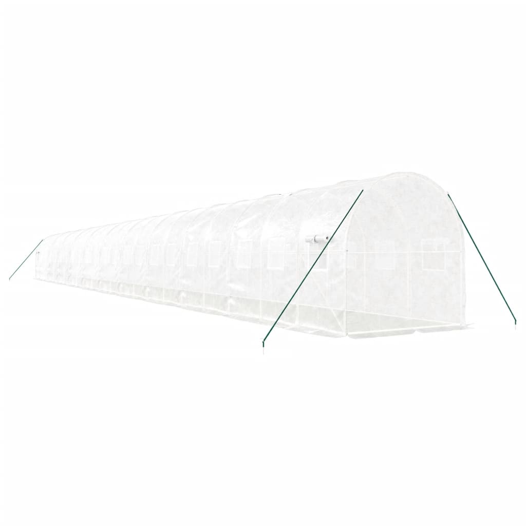 Šiltnamis su plieno rėmu, baltos spalvos, 22x2x2m, 44m² Šiltnamis su plieno rėmu, baltos spalvos, 22x2x2m, 44m² - Image 6