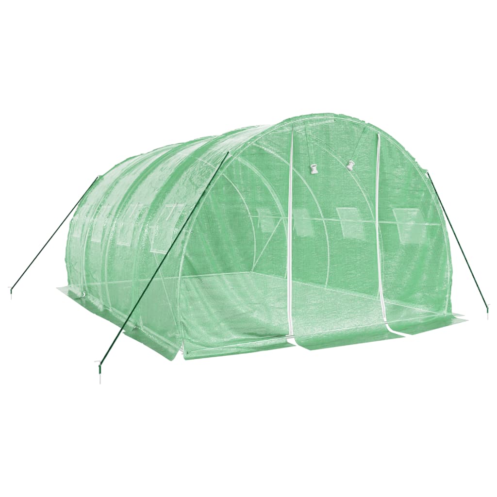 Šiltnamis su plieno rėmu, žalios spalvos, 4x3x2m, 12m² Šiltnamis su plieno rėmu, žalios spalvos, 4x3x2m, 12m² - Image 3