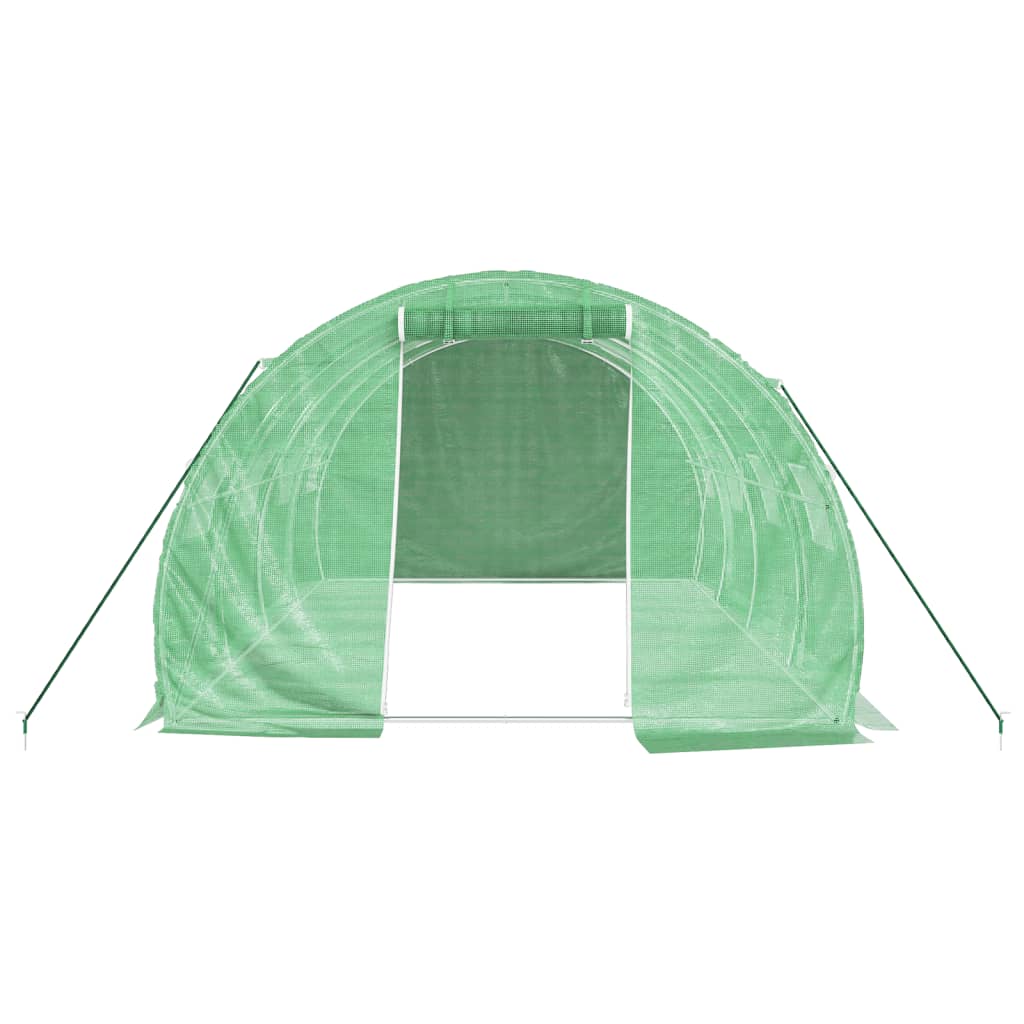 Šiltnamis su plieno rėmu, žalios spalvos, 4x3x2m, 12m² Šiltnamis su plieno rėmu, žalios spalvos, 4x3x2m, 12m² - Image 4