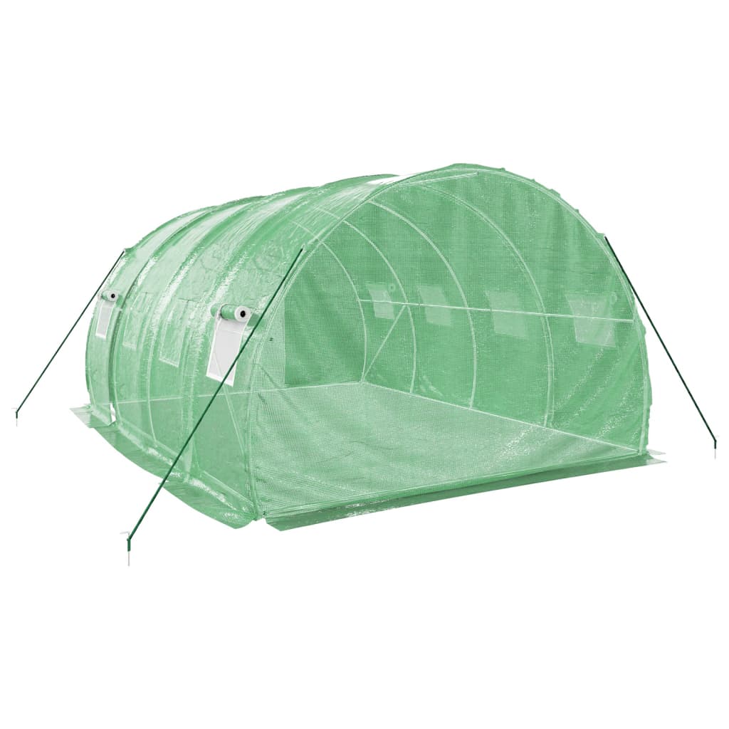 Šiltnamis su plieno rėmu, žalios spalvos, 4x3x2m, 12m² Šiltnamis su plieno rėmu, žalios spalvos, 4x3x2m, 12m² - Image 6