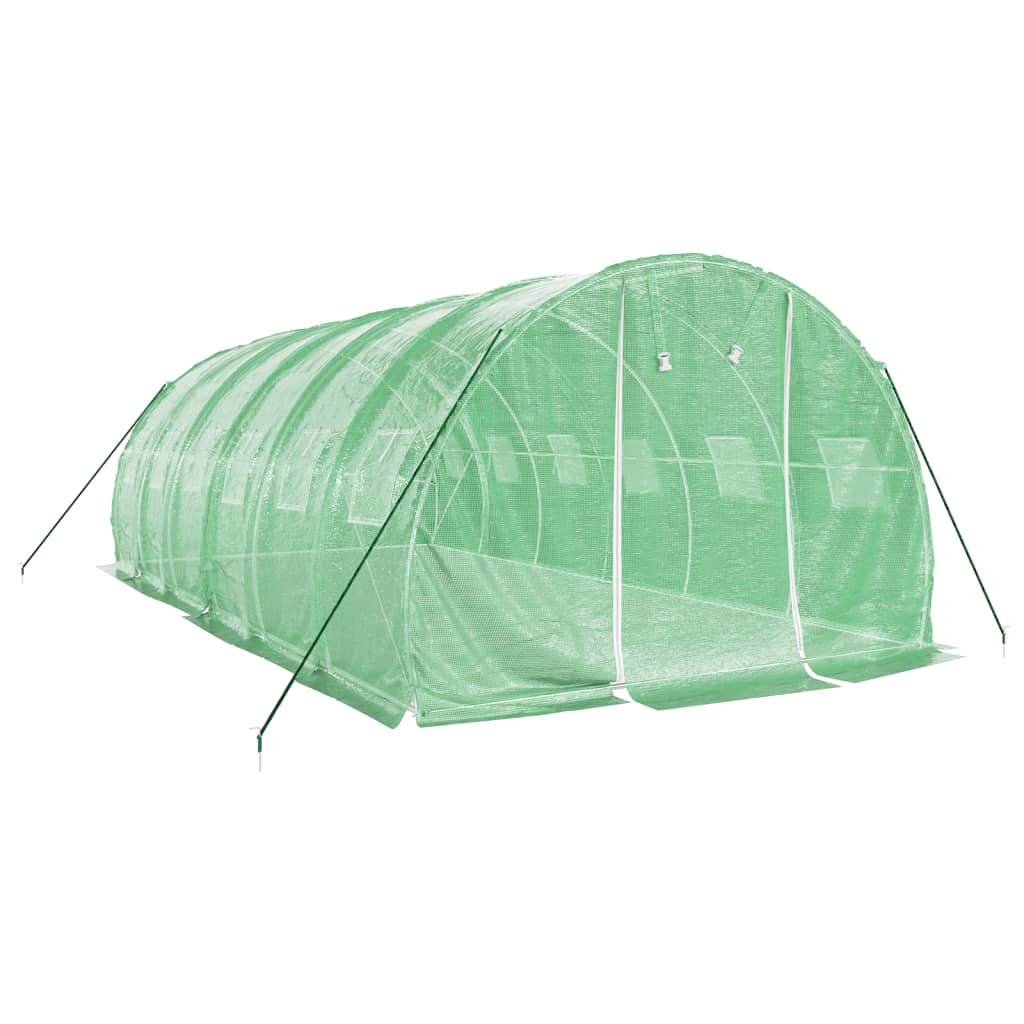 Šiltnamis su plieno rėmu, žalios spalvos, 6x3x2m, 18m² Šiltnamis su plieno rėmu, žalios spalvos, 6x3x2m, 18m² - Image 3