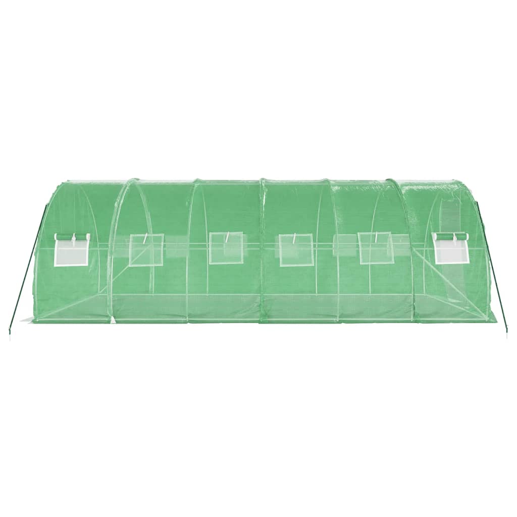 Šiltnamis su plieno rėmu, žalios spalvos, 6x3x2m, 18m² Šiltnamis su plieno rėmu, žalios spalvos, 6x3x2m, 18m² - Image 5