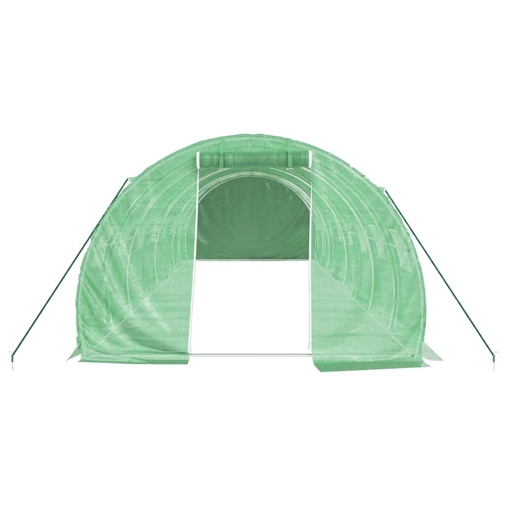 Šiltnamis su plieno rėmu, žalios spalvos, 8x3x2m, 24m² Šiltnamis su plieno rėmu, žalios spalvos, 8x3x2m, 24m² - Image 4