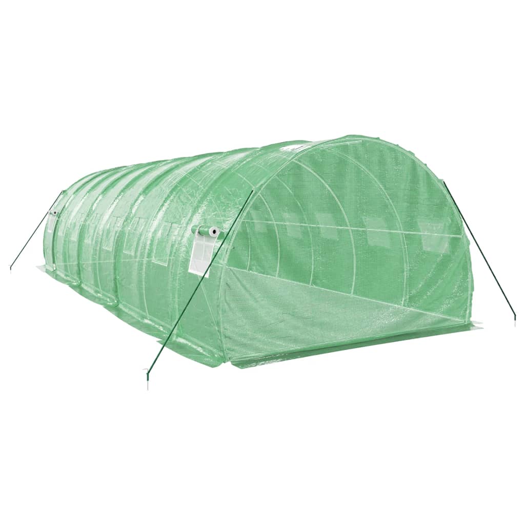 Šiltnamis su plieno rėmu, žalios spalvos, 8x3x2m, 24m² Šiltnamis su plieno rėmu, žalios spalvos, 8x3x2m, 24m² - Image 6